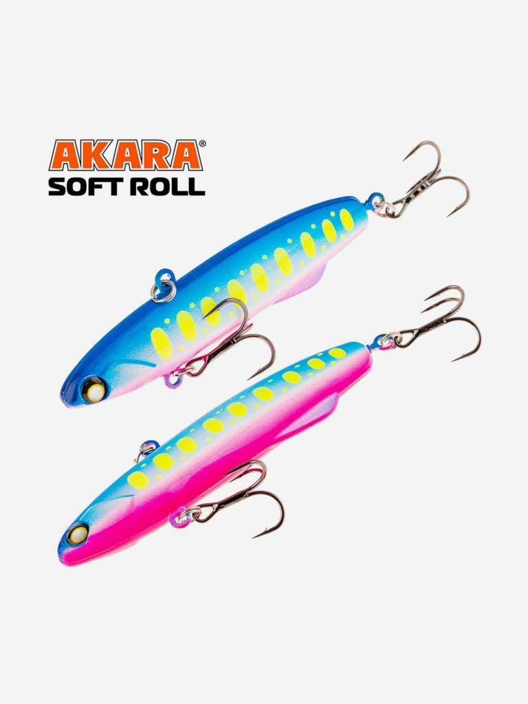 Воблер ратлин Akara Soft Roll 80мм 28г A143 виб зимний на щуку, судака