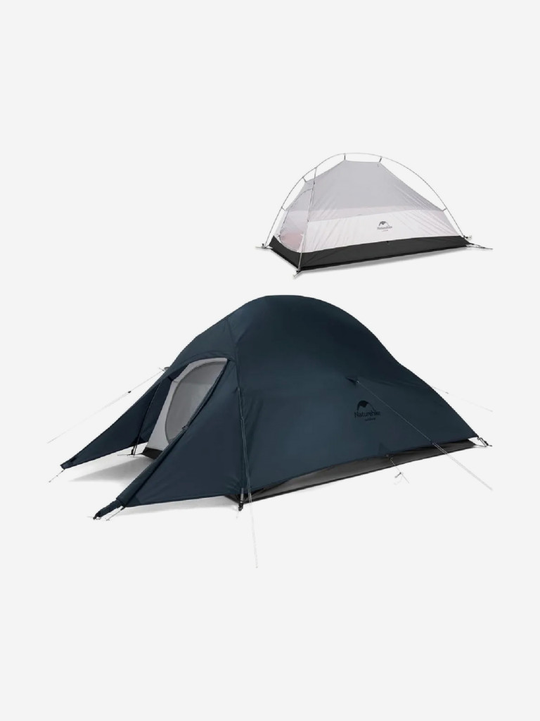 Палатка одноместная Naturehike Сloud Up 1 NH18T010-T сверхлегкая с ковриком трехсезонная