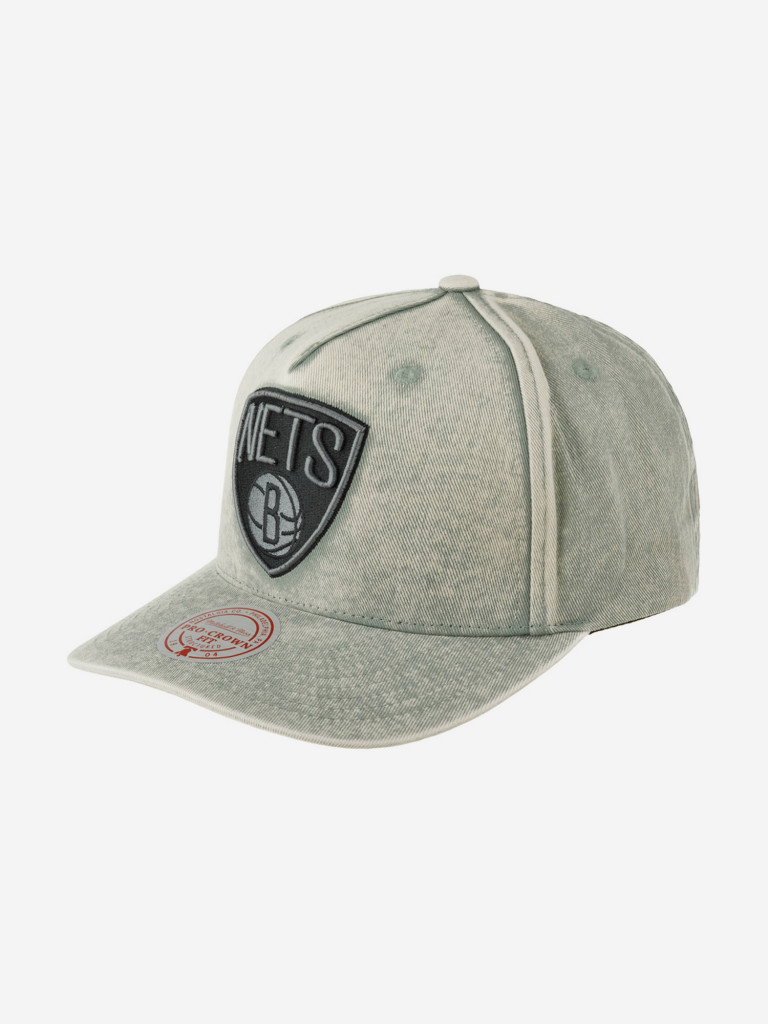 Бейсболка MITCHELL NESS HHSS7677-BNEYYPPPBLCK Brooklyn Nets NBA (серый)