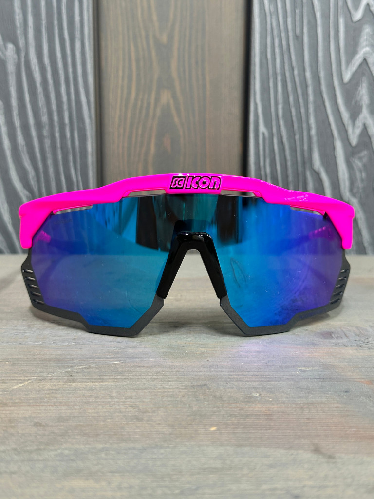 Очки спортивные Scicon AeroShade Kunken оправа Pink Fluo линза SCNPP Multimirror Blue + Pink