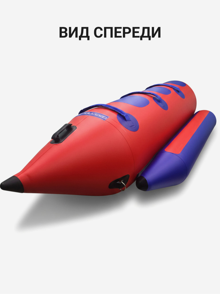 Банан для катания на воде для гидроцикла и снегохода по снегу надувной 3 места красный