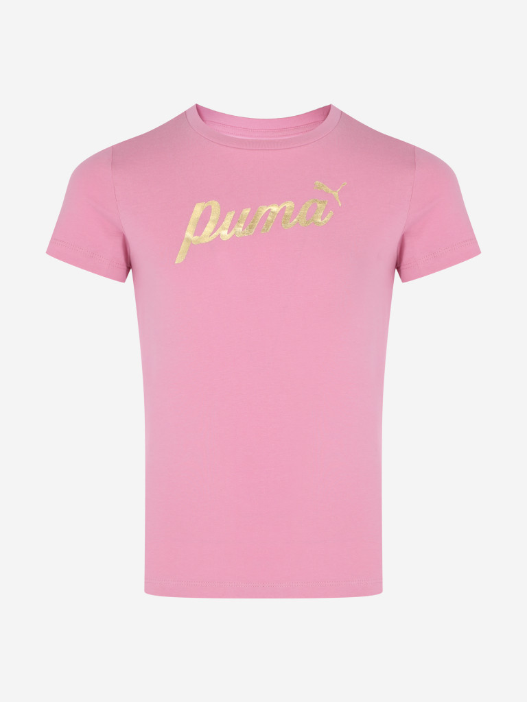 Футболка для девочек PUMA ESS+ Script Metallic