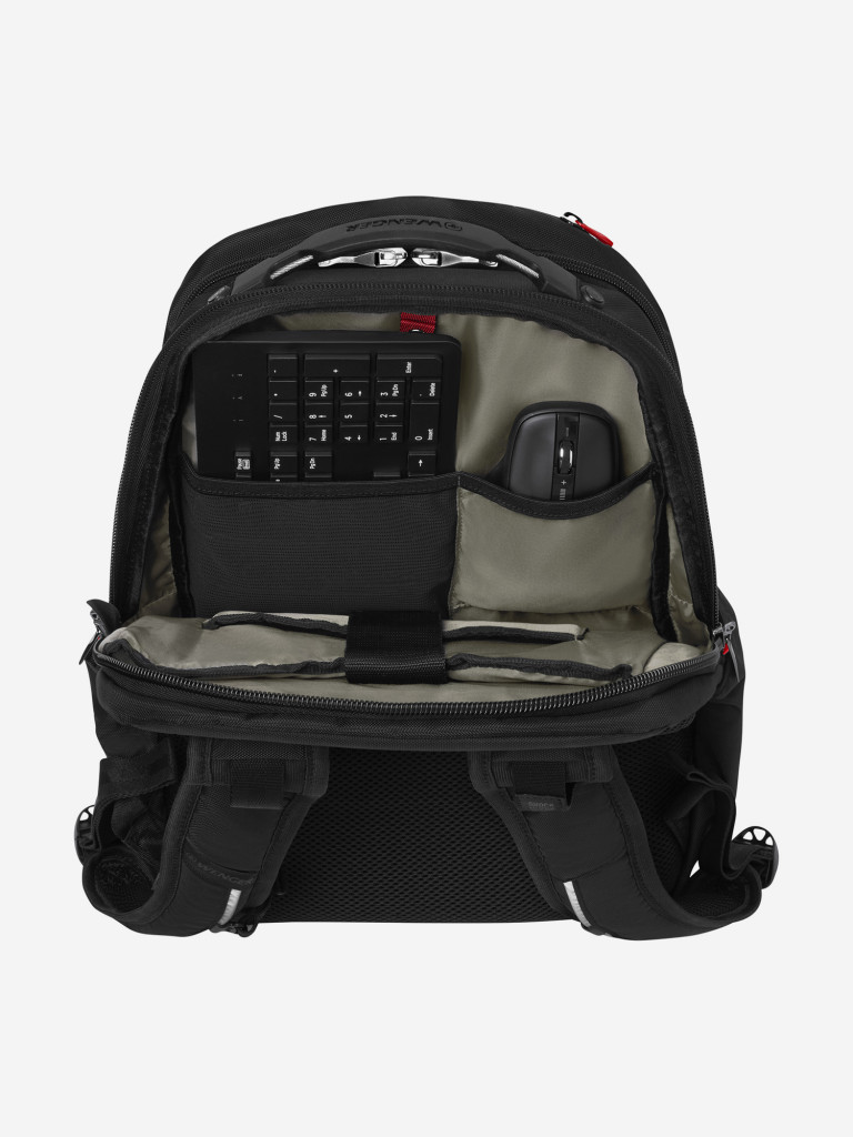Рюкзак WENGER Cosmic, серый, ПВХ/полиэстер,34 x 49 x 23 см,30л
