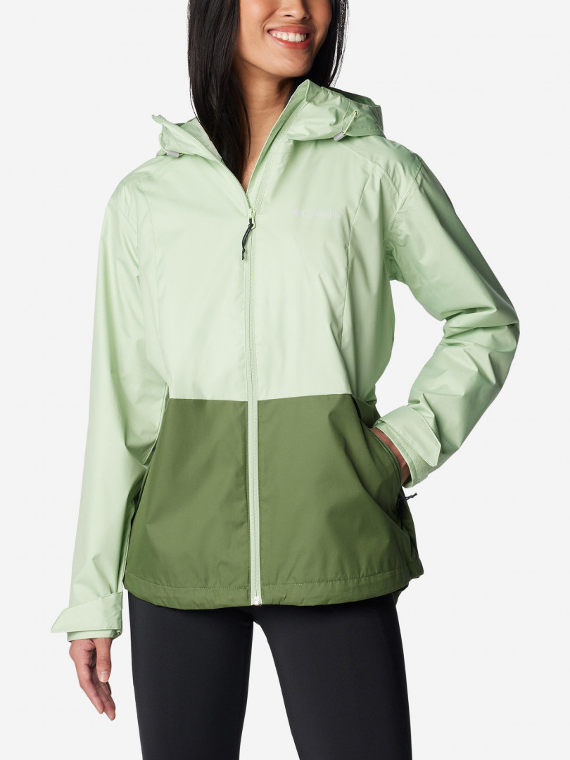 фото Куртка мембранная женская columbia inner limits iii jacket, зеленый