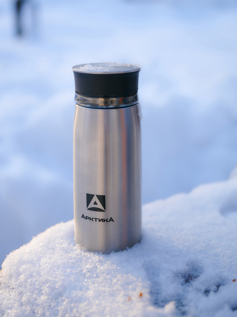 Термокружка Арктика 715 с ситечком 320 мл, сталь