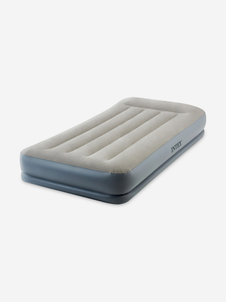 Кровать надувная Intex 64116 PILLOW REST MID-RISE, Twin, 99х191х30 см, с насосом 220В