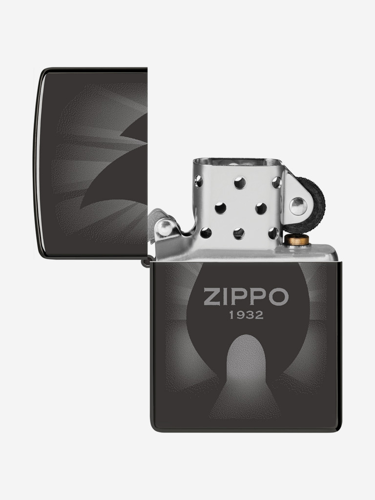 Зажигалка бензиновая ветроустойчивая Zippo Radiant High Polish Black