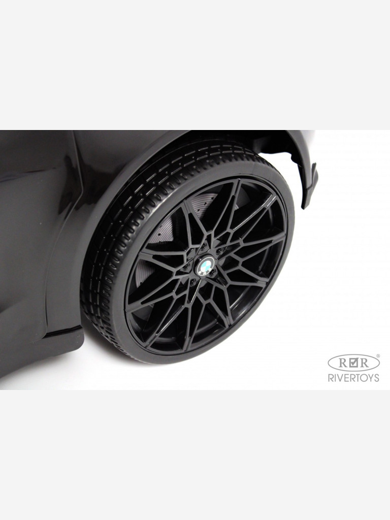 Детский электромобиль RIVERTOYS BMW M4 (A004AA) черный глянец