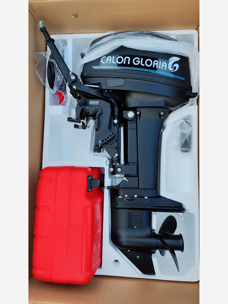 Лодочный мотор двухтактный CALON GLORIA T9.9BS MAX (20л.с.) Черный