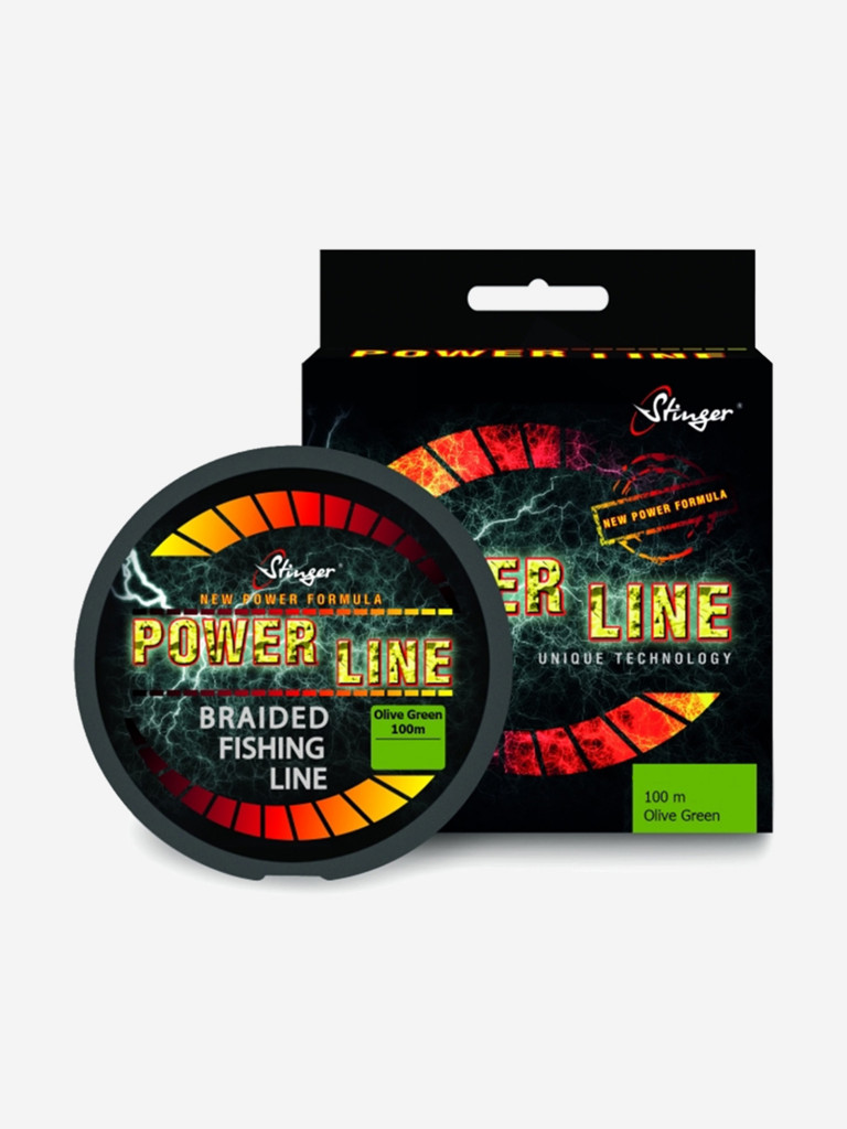 Плетеный шнур Stinger PowerLine 100 m, Olive Green, 0,15 мм