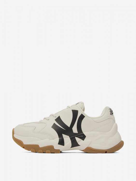 Кроссовки массивные низкие MLB Big Ball Chunky Бело-черные