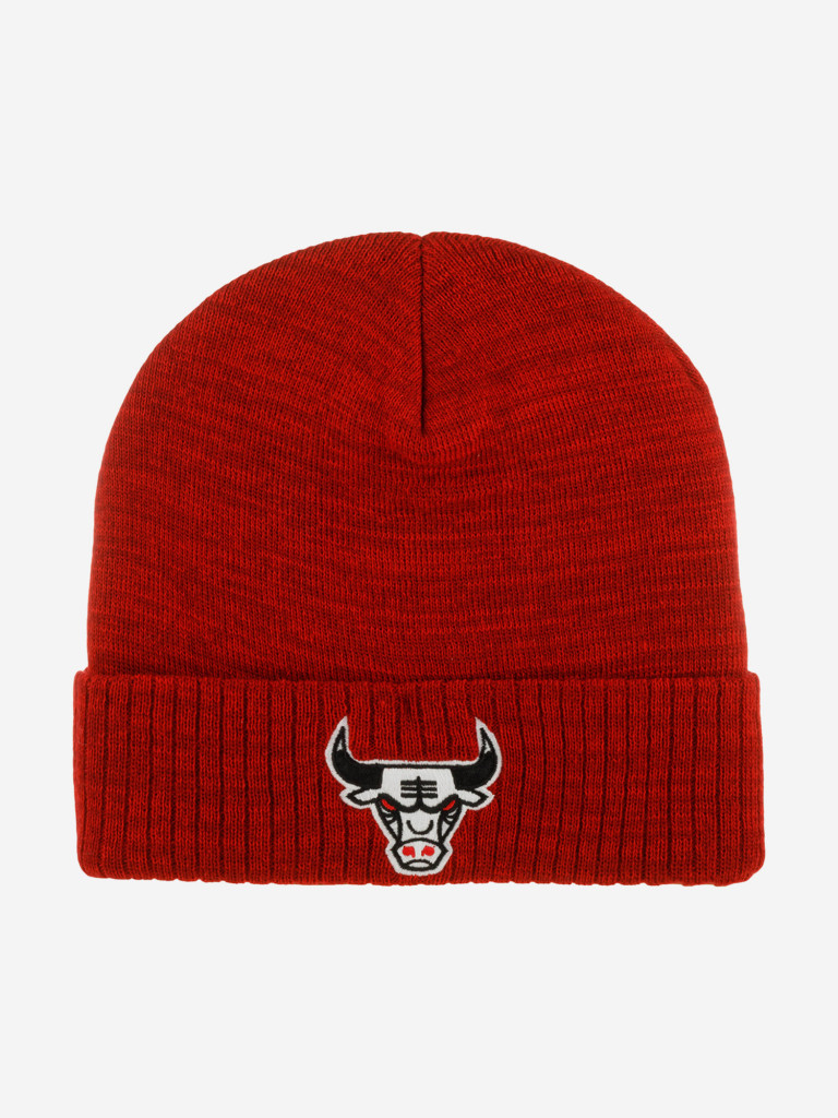 Шапка с отворотом MITCHELL NESS KTCFMM19260-CBURED1 Chicago Bulls NBA (красный)