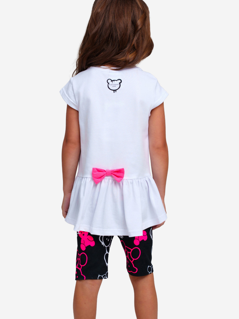 Комплект для девочек: легинсы укороченные, футболка PlayToday