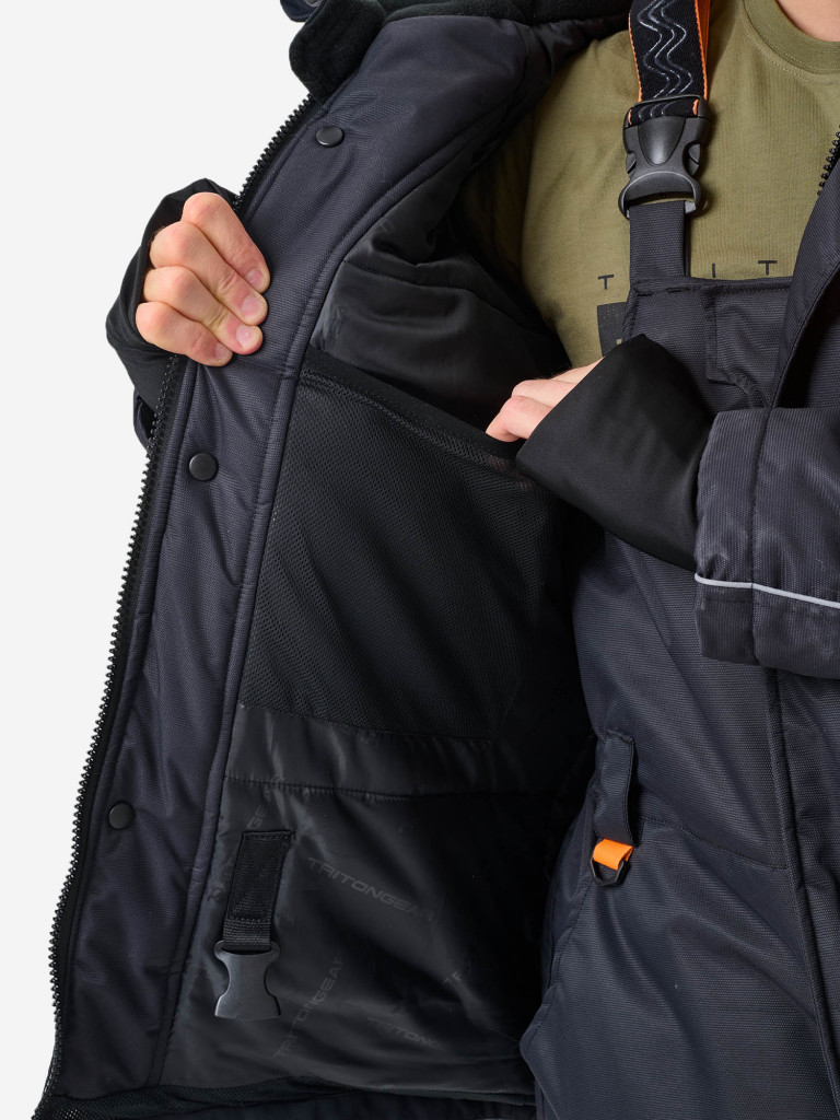 Костюм-поплавок Tritongear "Скиф" -40 Таслан, Черно-Оранжевый