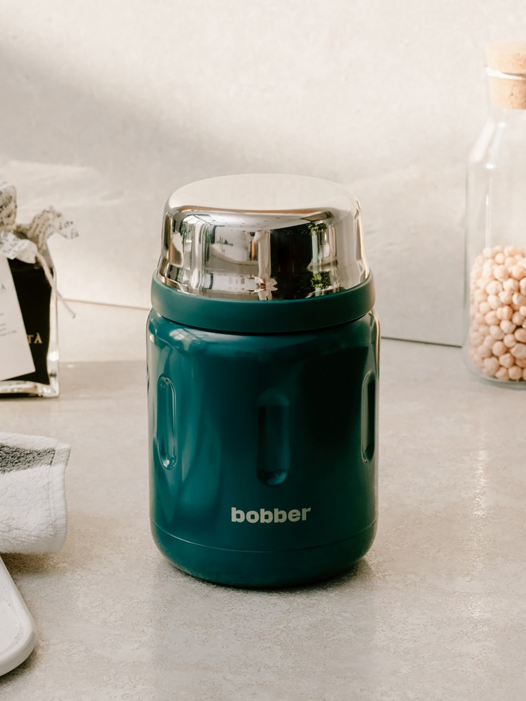 Термос вакуумный для еды BOBBER Jerrycan 700 мл, тепло до 14 часов, темно-бирюзовый