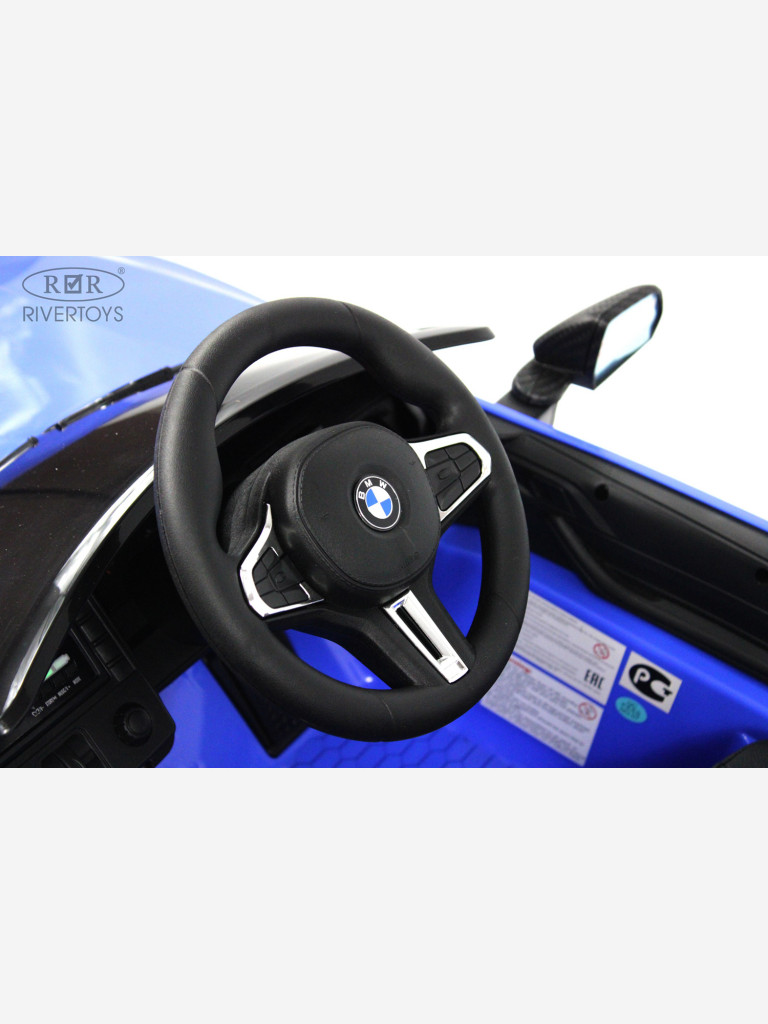 Детский электромобиль RIVERTOYS BMW M4 (A004AA) синий
