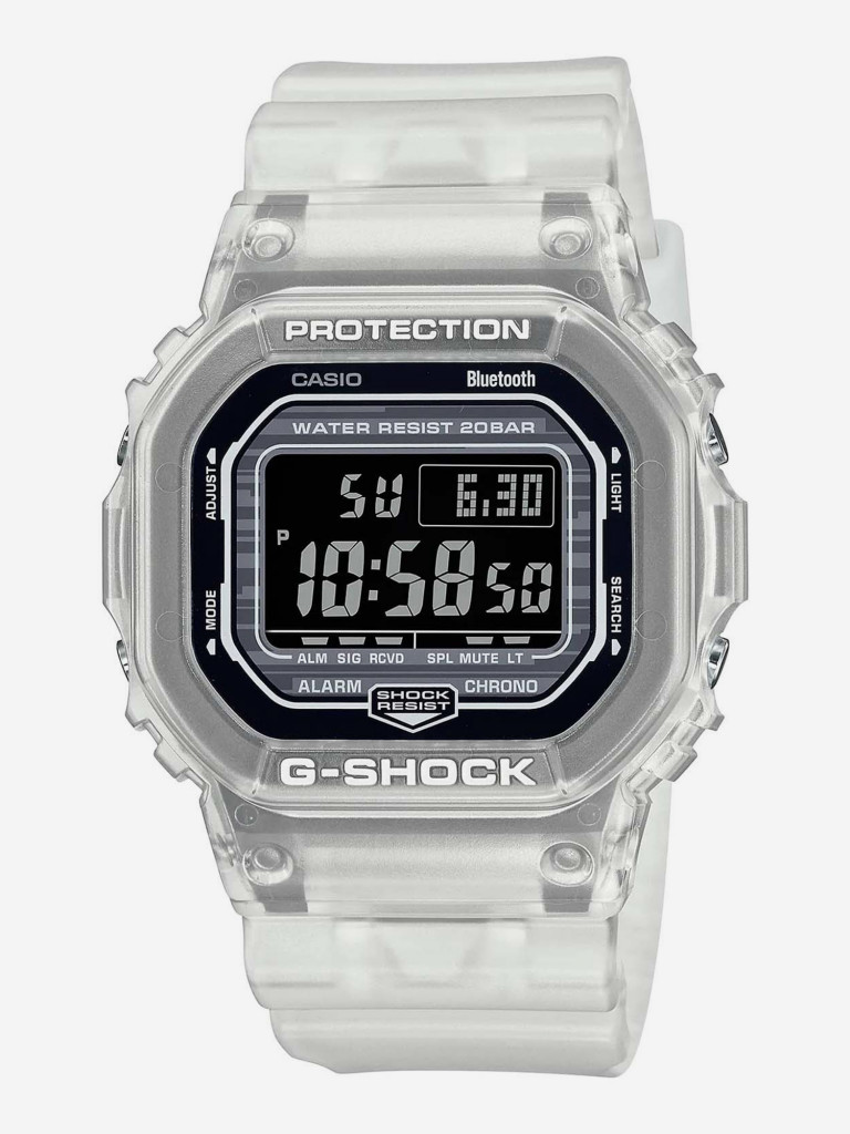 Спортивные часы Casio G-Shock DW-B5600G-7E белый/черный цвет — купить за  13590 руб., отзывы в интернет-магазине Спортмастер