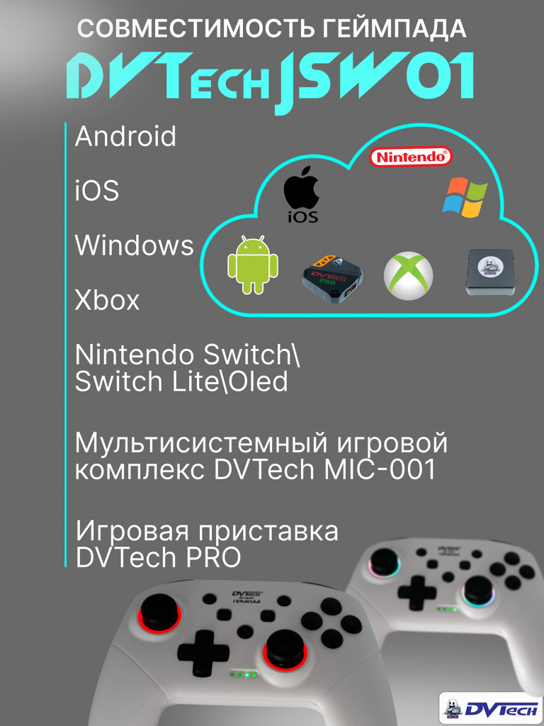 Беспроводной геймпад DVTech JSW01