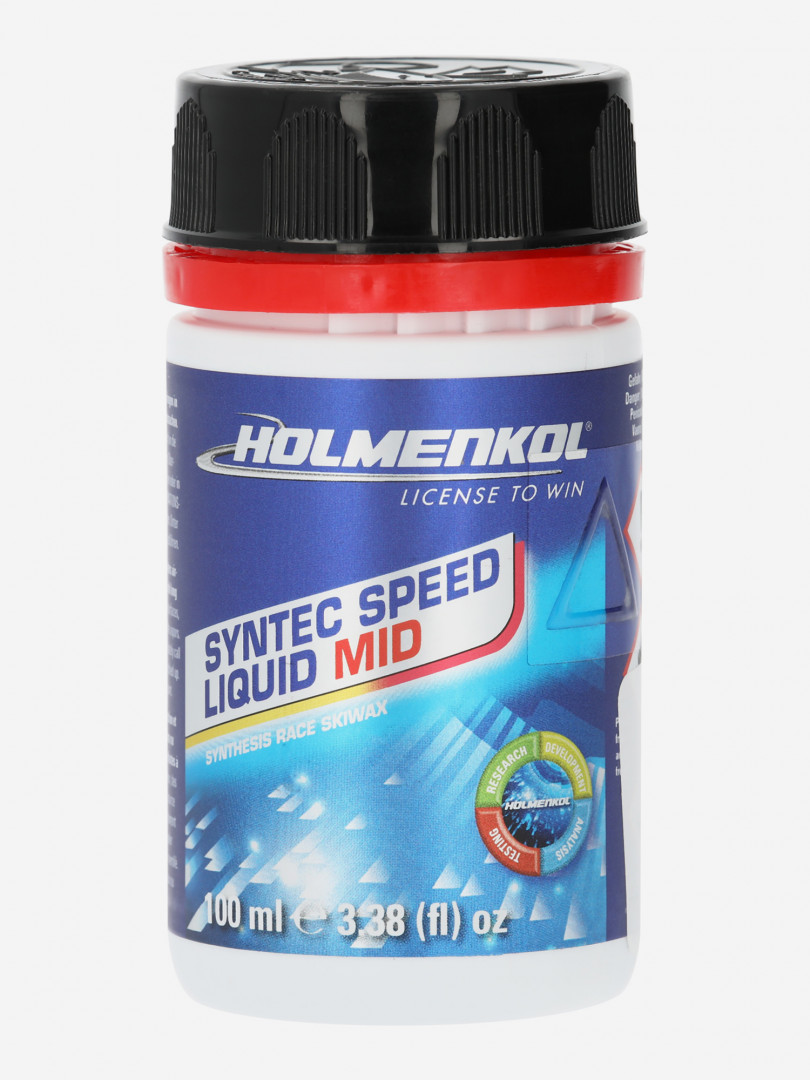 фото Мазь скольжения holmenkol syntec speed liquid mid, синий