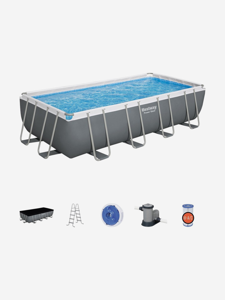 Каркасный бассейн Bestway Power Steel Frame 56466/56256 (5.49х2.74х1.22 м)