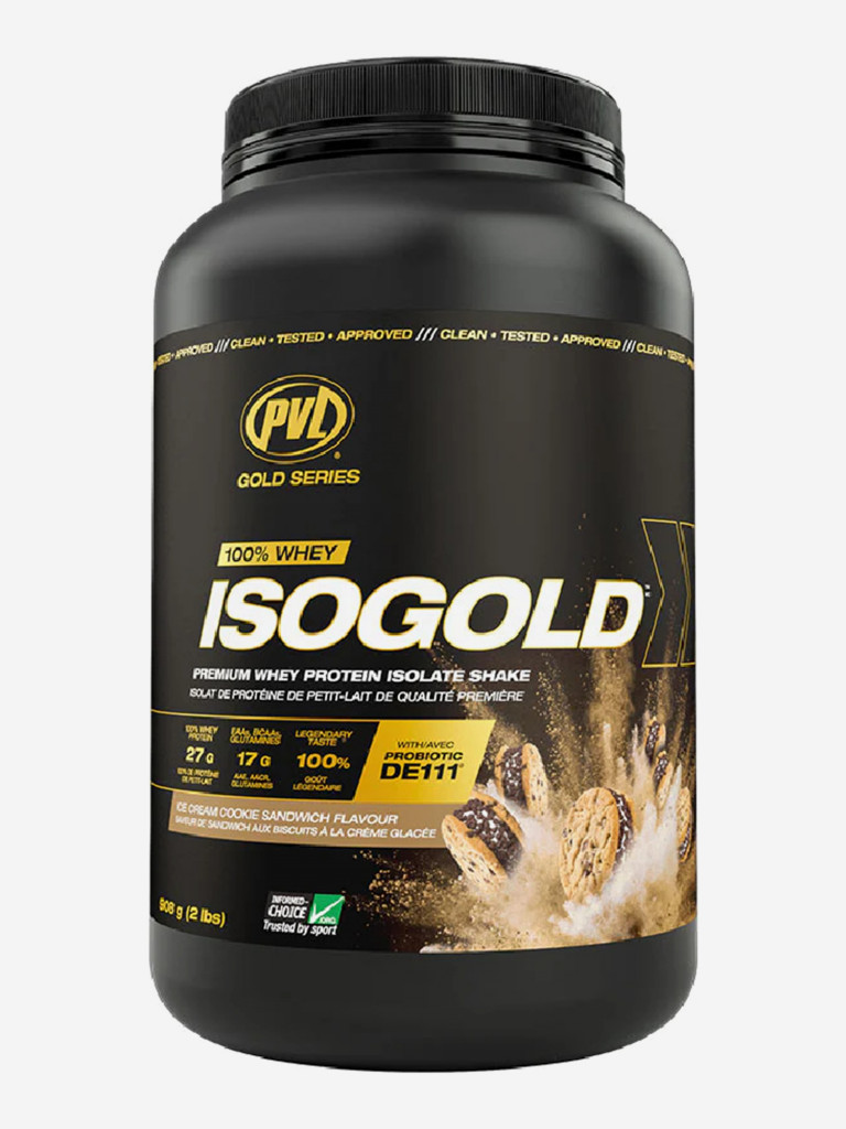 Протеин Pure Vita Labs ISOGOLD, 908 г, Печенье с мороженым