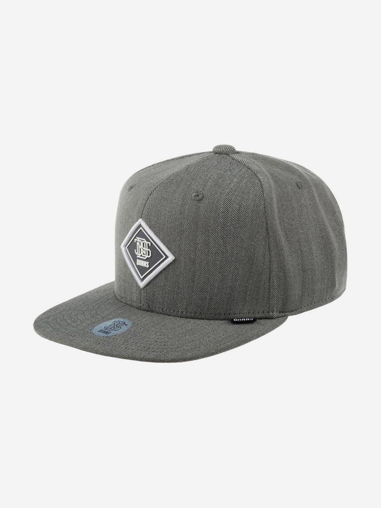 Бейсболка с прямым козырьком DJINNS 6P SB Fine Herringbone (серый)