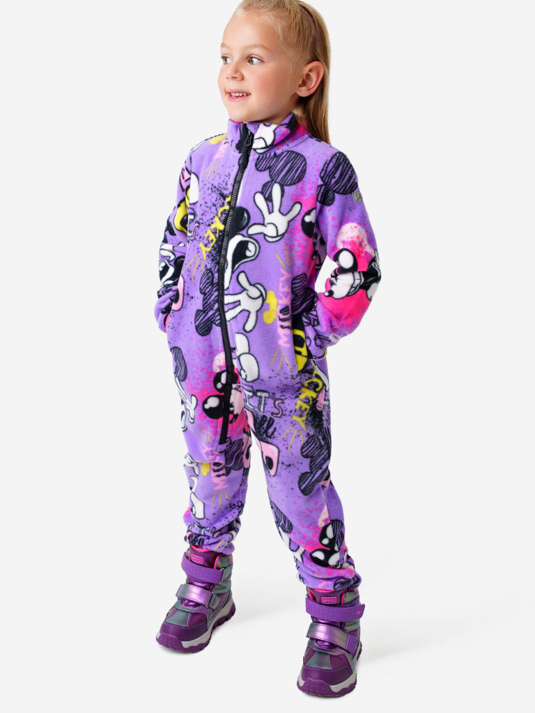 Комбинезон флисовый для девочек PlayToday