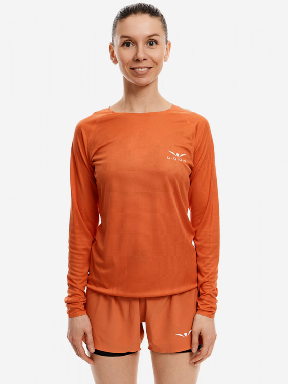 Лонгслив женский UGLOW, оранжевый