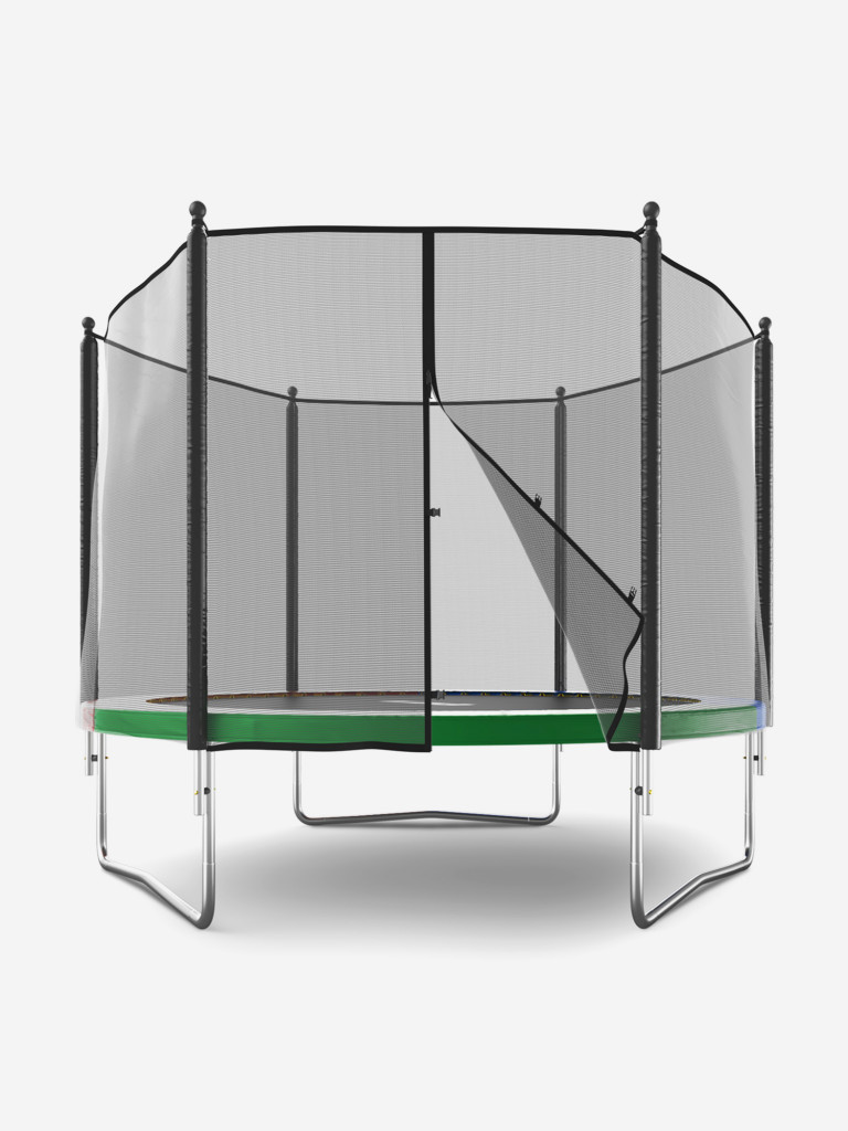 Батут каркасный UNIX Line Simple 10 ft Color с внешней защитной сеткой, общий диаметр 305 см, до 140 кг