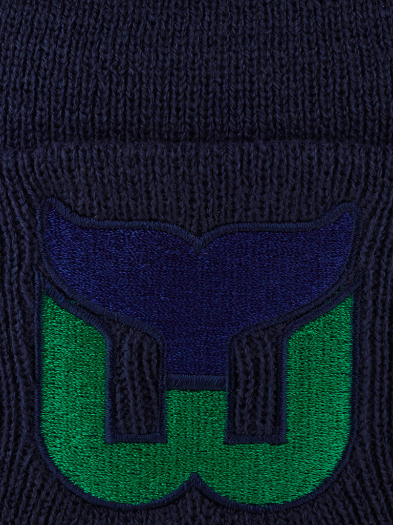 Шапка с отворотом AMERICAN NEEDLE 21019A-HAW Hartford Whalers Cuffed Knit NHL (синий)