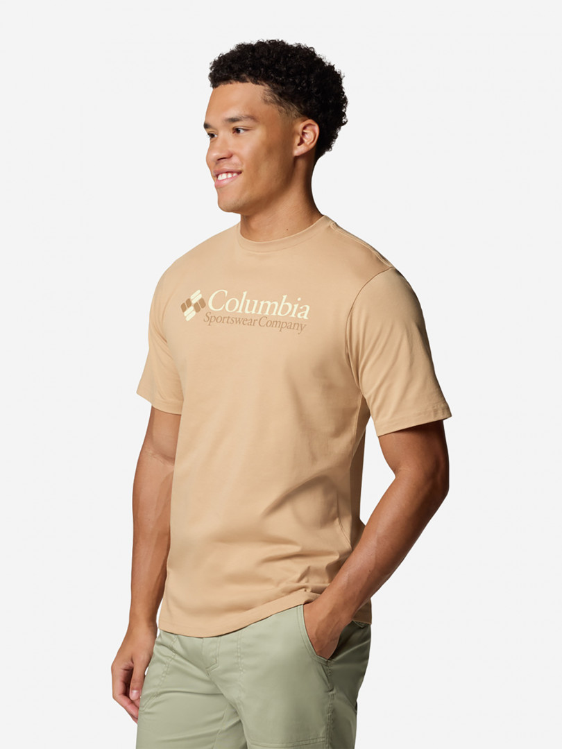 Футболка мужская Columbia CSC Basic Logo Short Sleeve Бежевый 2599₽