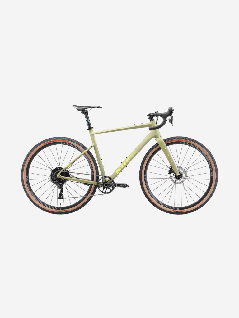 Велосипед Stark'25 GRL 700.5 D хаки матовый/лимонный L/60