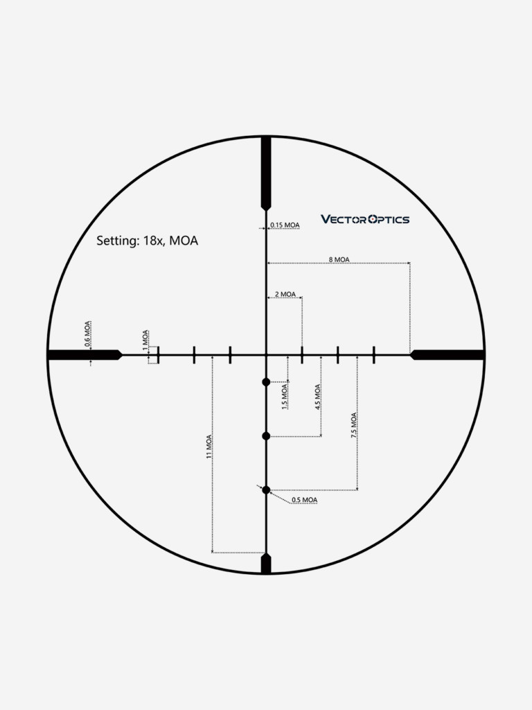 Прицел оптический Vector Optics Matiz 6-18x, без подсветки