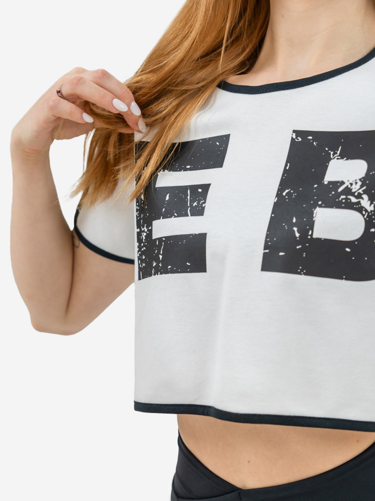 Топ спортивный женский NEBBIA Oversized crop top GAME ON 610