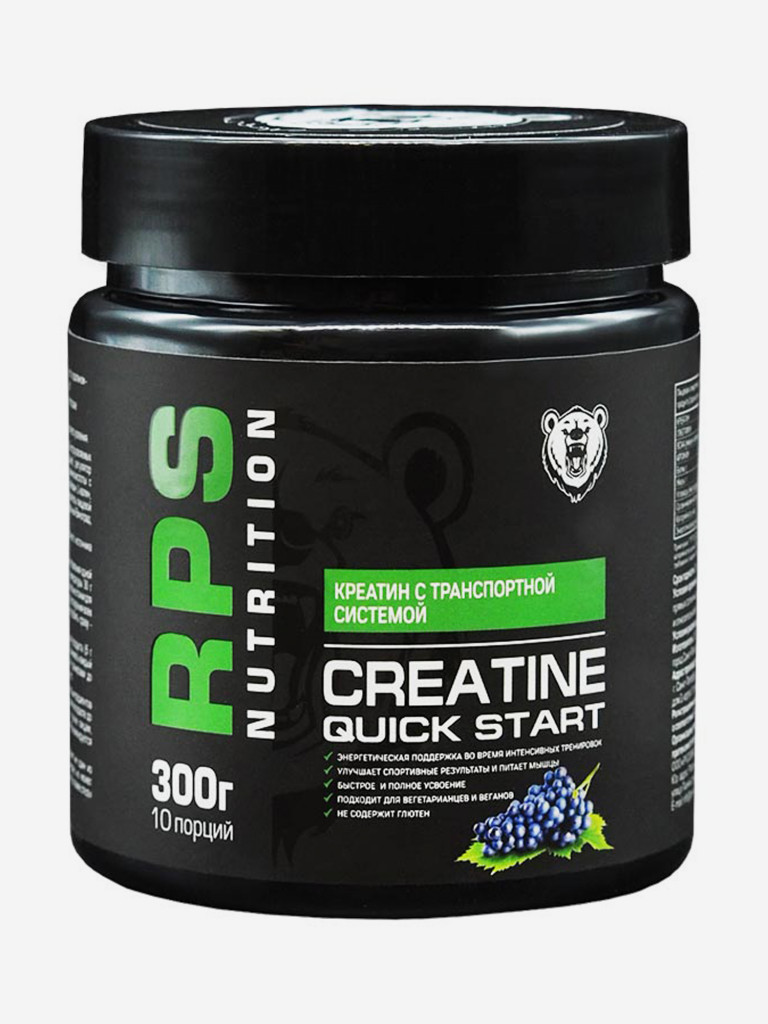 Креатин Quick Start RPS Nutrition 300 гр Виноград