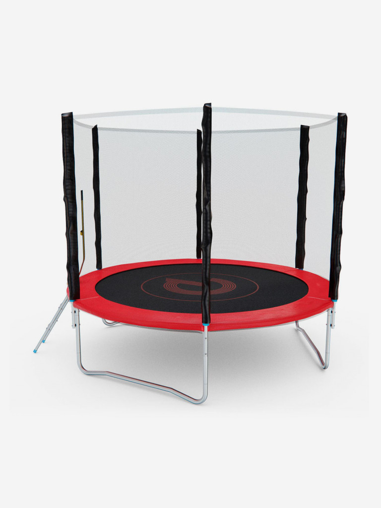 Батут с сеткой DFC PELPO 8ft с лестницей, RED