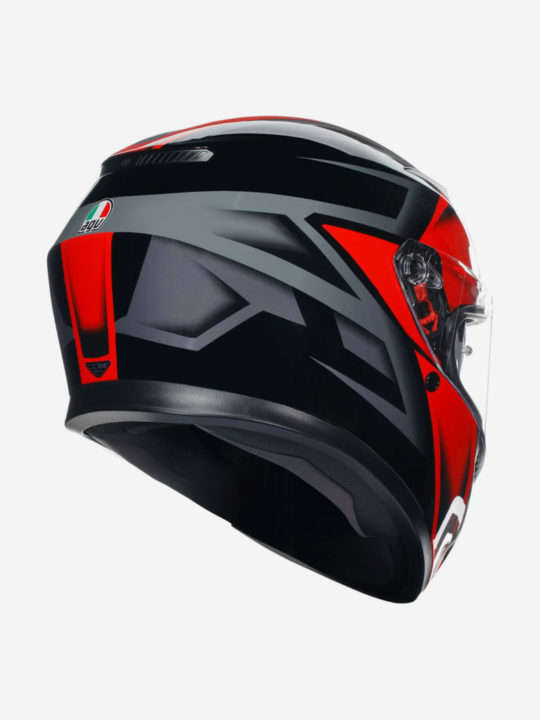 Мотошлем интеграл AGV K3 E2206 MPLK Compound Black/Red