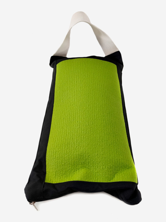 Груз для йоги RamaYoga, зеленый, с ручкой, с противоскользящей вставкой, 5 кг