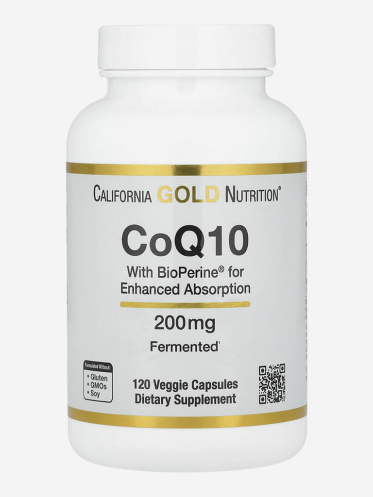 Коэнзим Q10 California Gold Nutrition 200 мг, 120 капсул