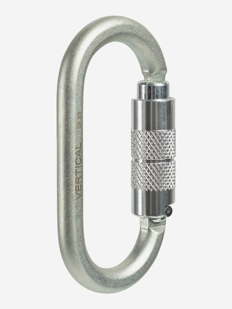 Карабин овал стальной люкс автомат (Keylock)