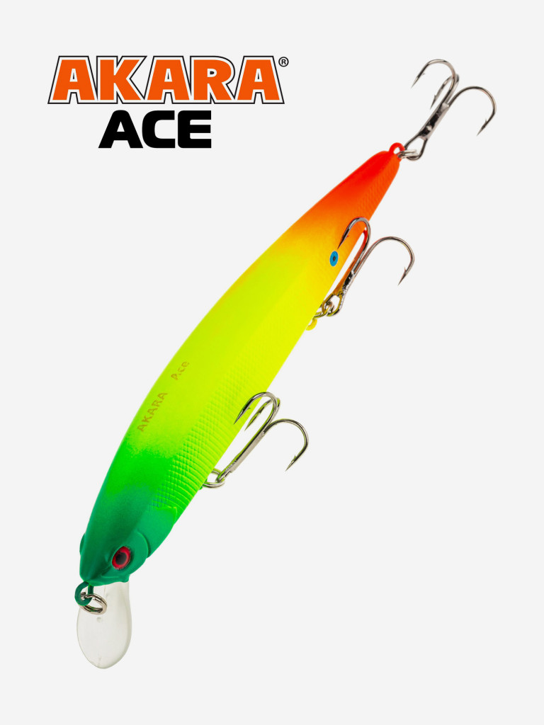 Воблер Akara Ace 130SP 22 гр. минноу, суспендер. твичинговый, на щуку, судака A113