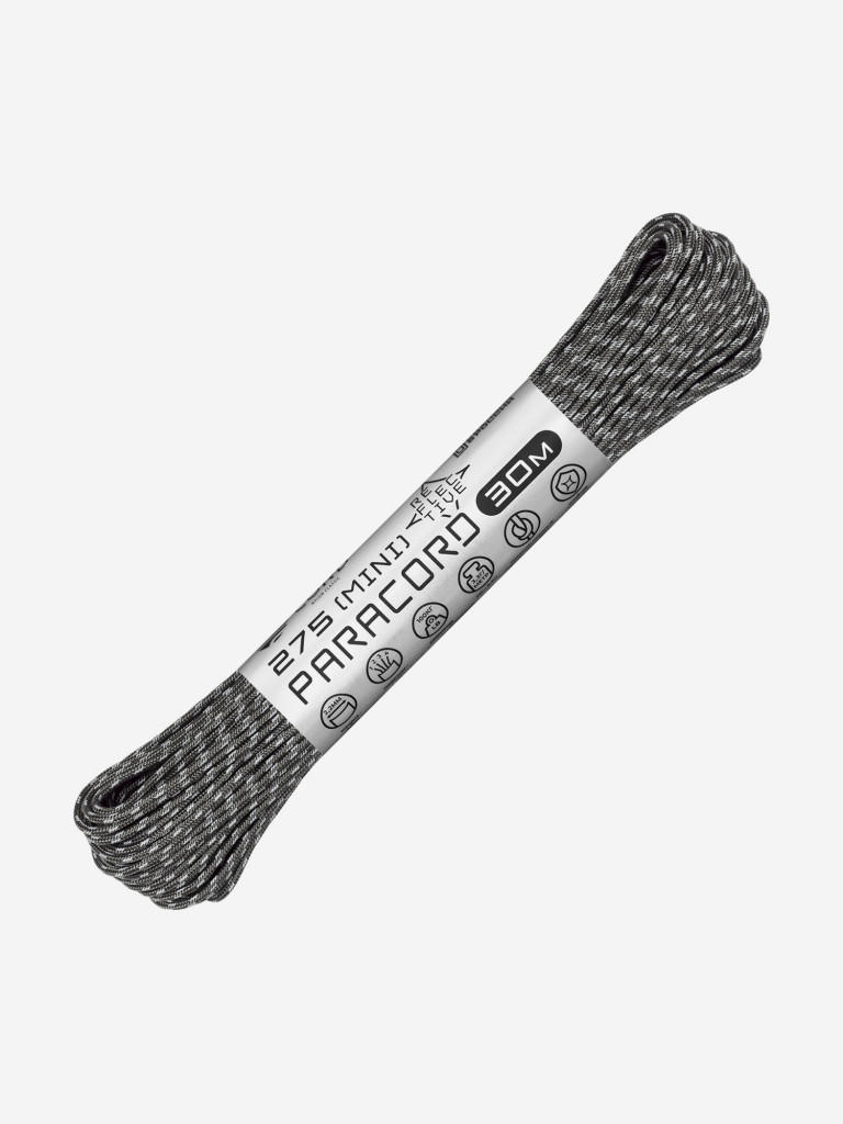 Паракорд 275 (мини) CORD nylon 30м RUS световозвращающий (graphite)
