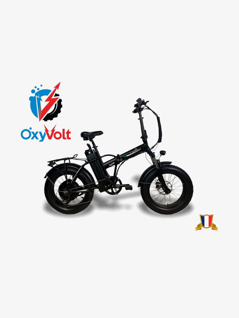 Электровелосипед OxyVolt Fast rider 20" 1500W v.2, цвет черный матовый