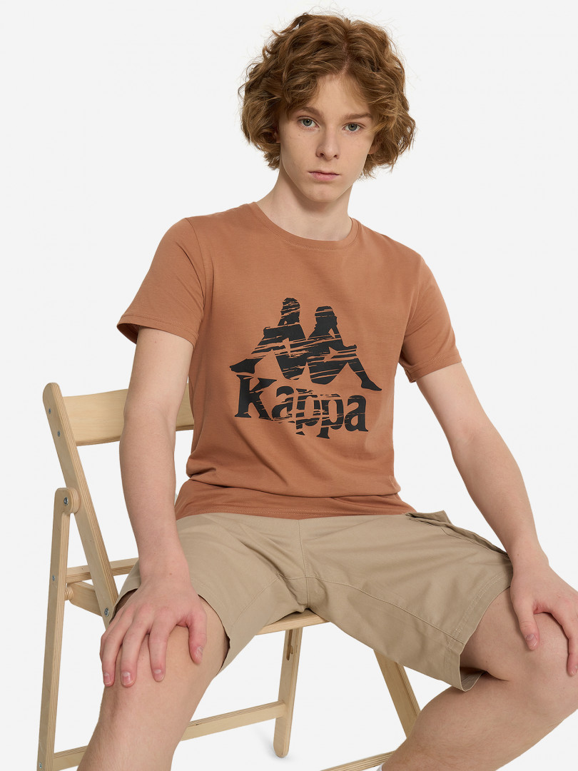 Футболка для мальчиков Kappa Коричневый 499₽
