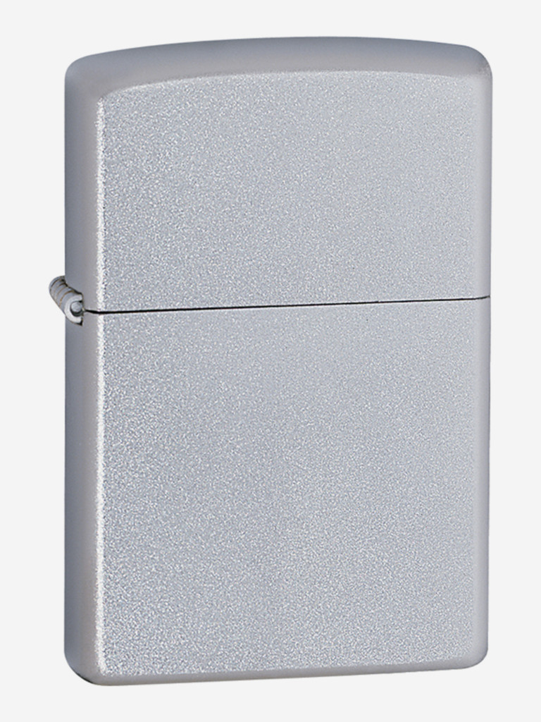 Зажигалка Zippo 205 Classic Satin Chrome, серебристая матовая