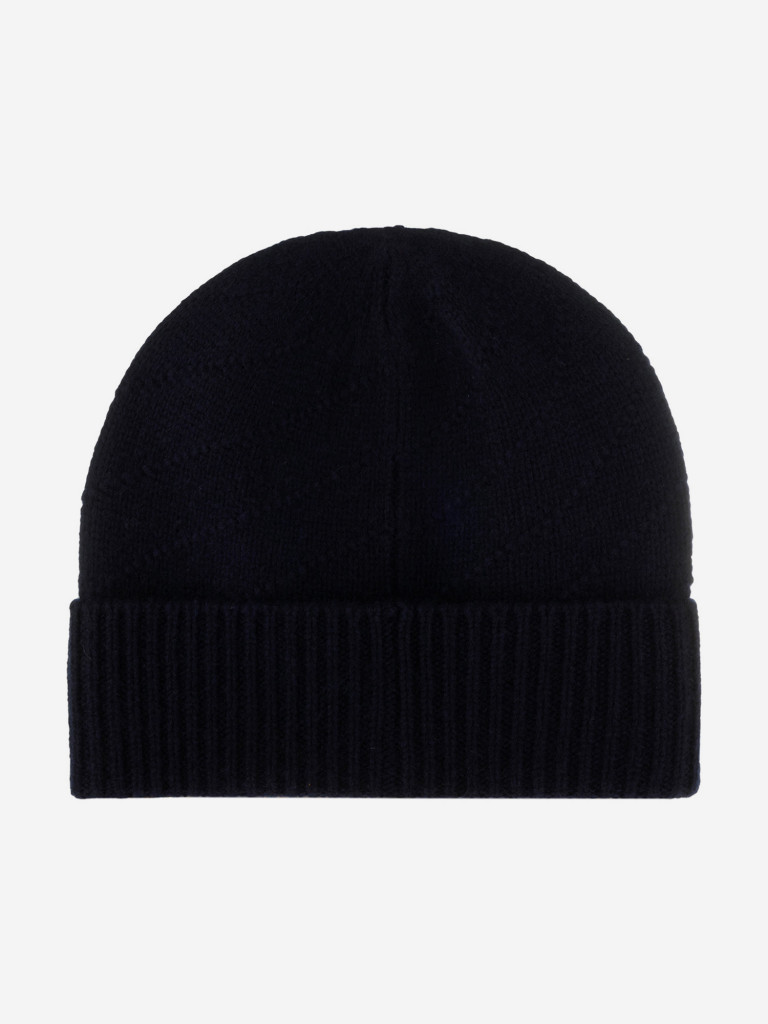 Шапка с отворотом STETSON 8599218 BEANIE CASHMERE (синий)
