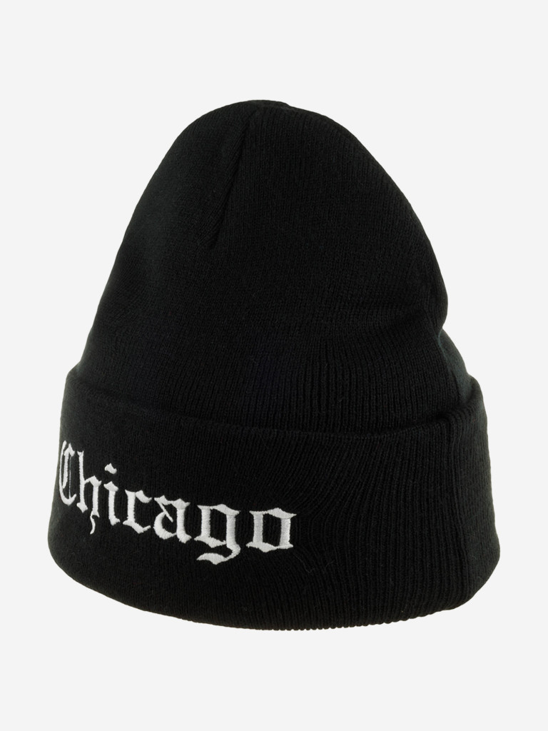 Шапка с отворотом MITCHELL NESS KN63ZChicago (черный)