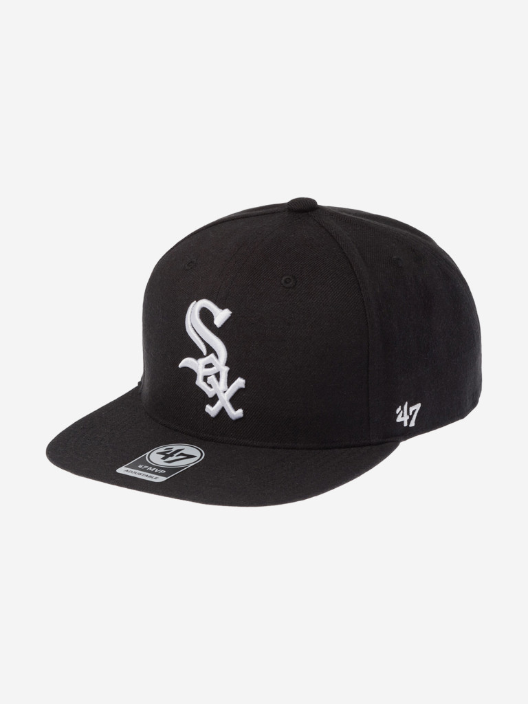Бейсболка с прямым козырьком 47 BRAND B-NSHOT06WBP-BK Chicago White Sox MLB