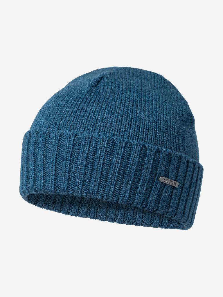 Шапка с отворотом STETSON 8589303 BEANIE MERINO