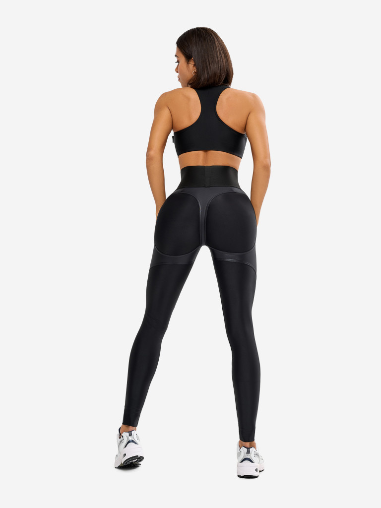 Лосины женские Bona Fide Extra Sex-Push Up Corsage LYC "Black Skin"